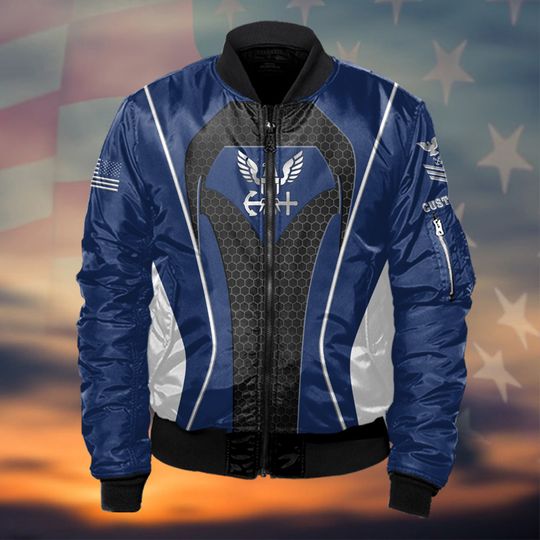 Customized U.S Navy Birthday 248th Anniversary Proudly Served Bomber Jacket