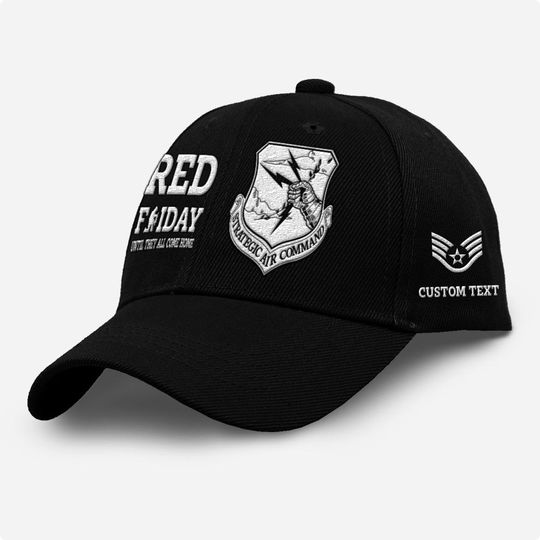 Customized USAF Commands Embroidered Baseball Cap