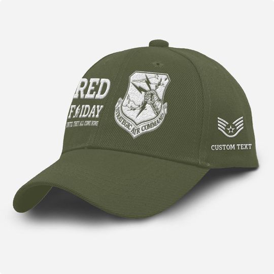 Customized USAF Commands Embroidered Baseball Cap