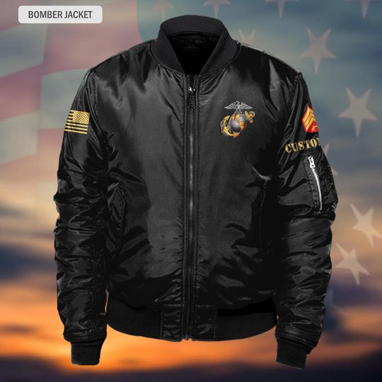 Customized DD-214 Veteran Shirts Bomber Jacket