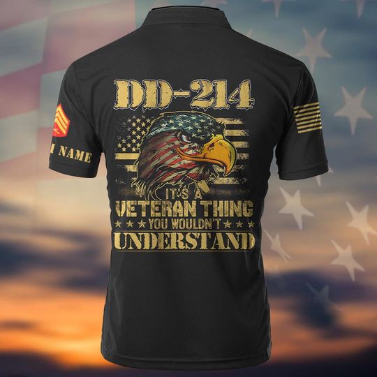 Customized DD-214 Veteran Shirt