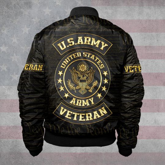 Customized US Army Units Bomber Jacket