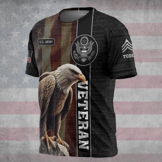 Patriotic Veterans Tribute 3D T-Shirt