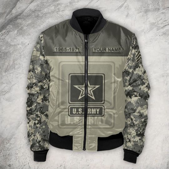 Customized US Military Camouflage Bomber Jacket