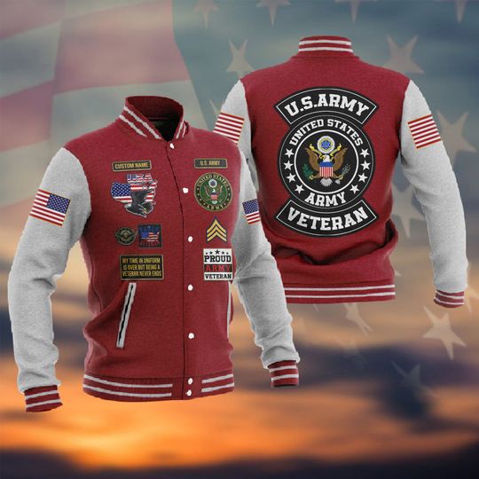 Customized US Army Veteran Jacket