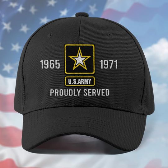 Customized U.S Veteran Embroidered Baseball Cap