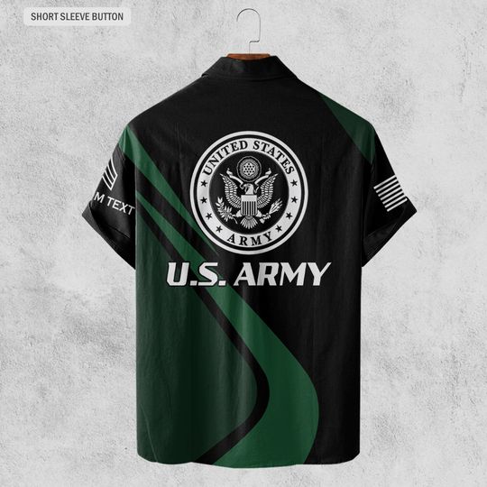 Customized U.S Veteran Hawaiian Shirt