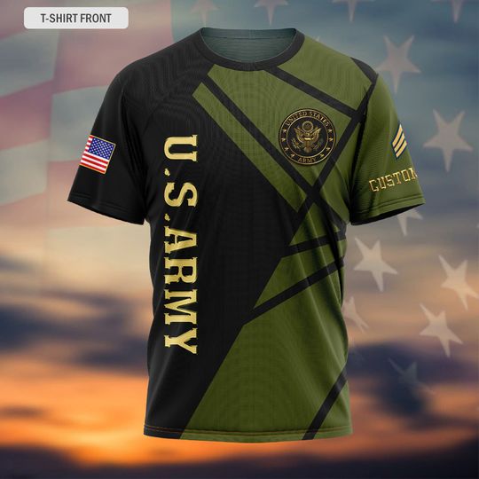Customized US Military 3D Tshirt