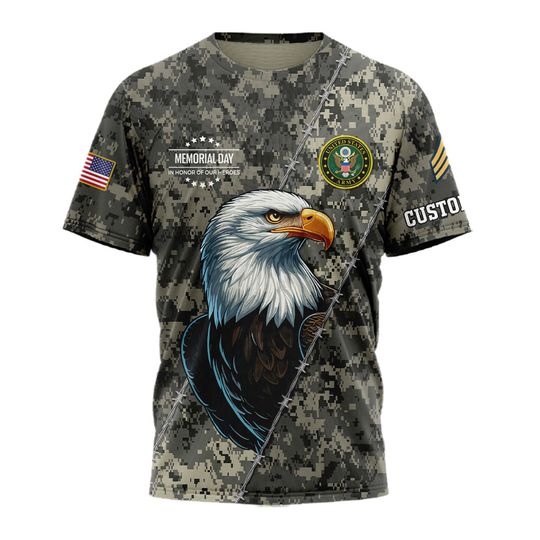 Customized Memorial Day Camouflage Shirts
