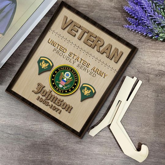 Customized US Veteran Proudly Served