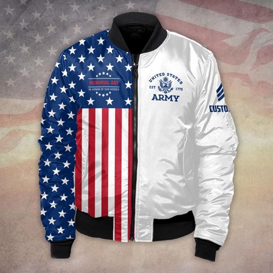 Customized Memorial Day – In Honor Of Our Heroes Bomber Jacket