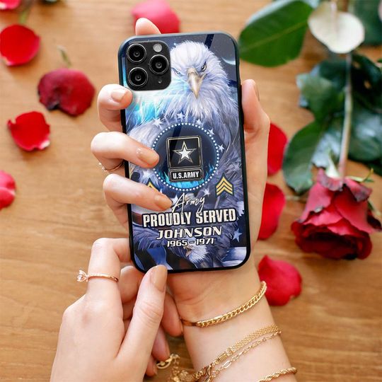 Customized US Military With Bald Eagle Phone Case