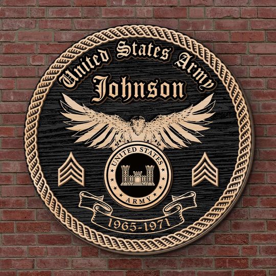 Customized U.S Veteran Army Branches