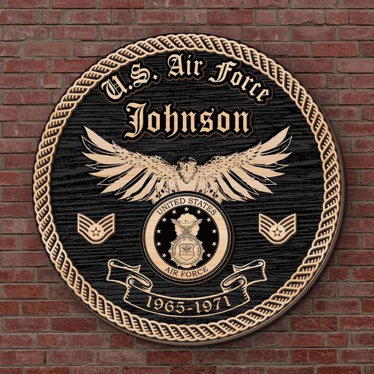 Customized U.S Veteran USAF Badges