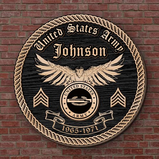 Customized U.S Veteran Army Badges