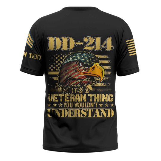 Customized DD-214 Veteran T-Shirt