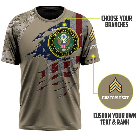 Customized All Gave Some Some Gave All US Military T-Shirt