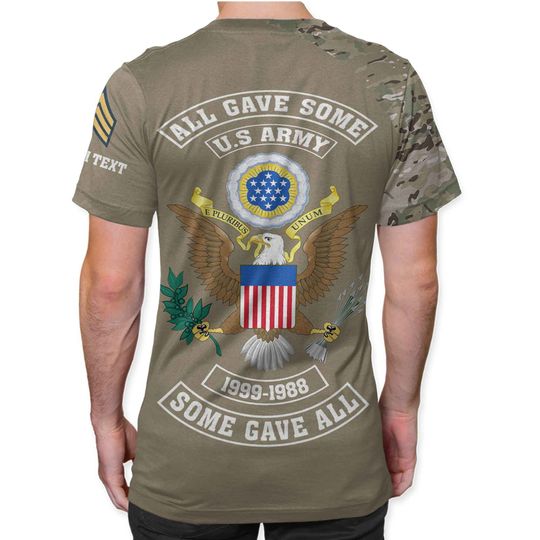 Customized All Gave Some Some Gave All US Military T-Shirt