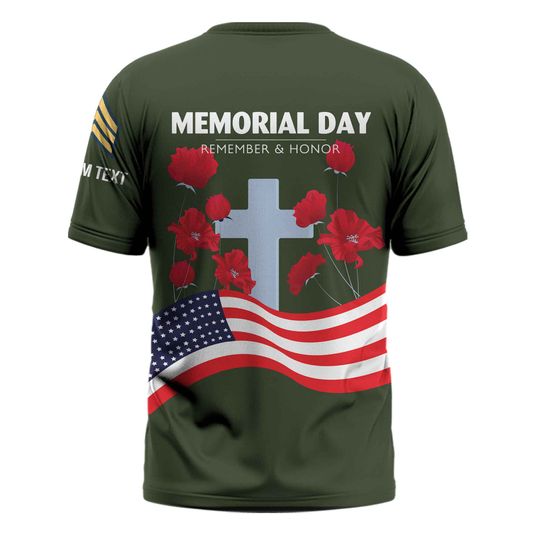 Memorial Day: Remember & Honor Our Veterans  3D Shirt