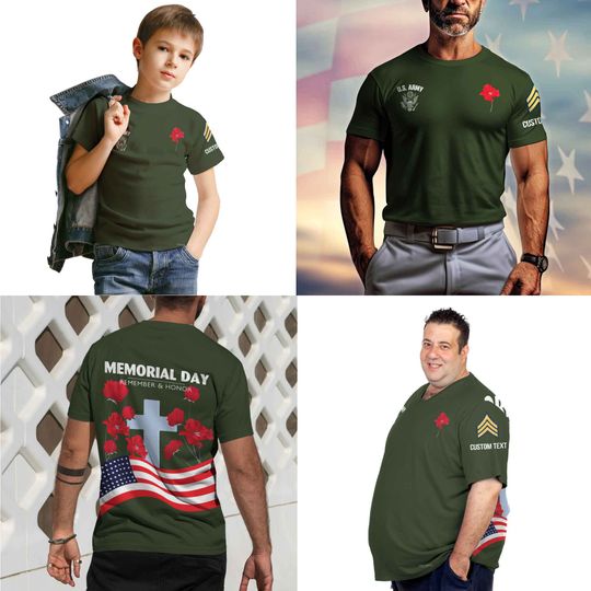 Memorial Day: Remember & Honor Our Veterans  3D Shirt