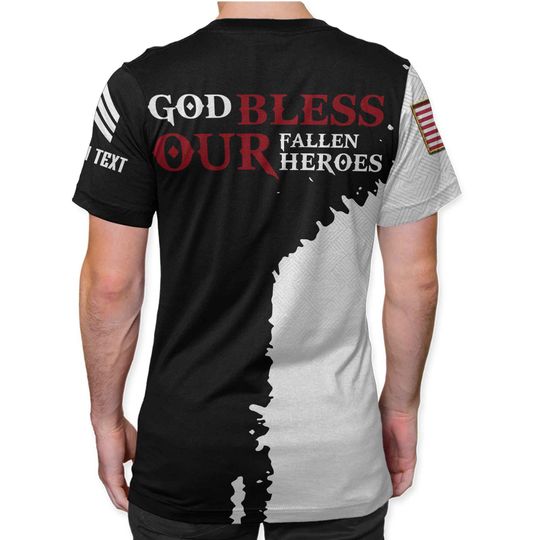Memorial Day 3D T-Shirt God Bless Our Fallen Heroes