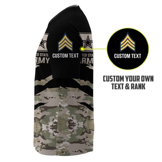 Customized Camouflage U.S. Veteran T-Shirt