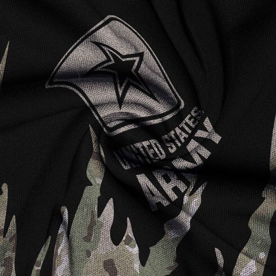 Customized Camouflage U.S. Veteran T-Shirt