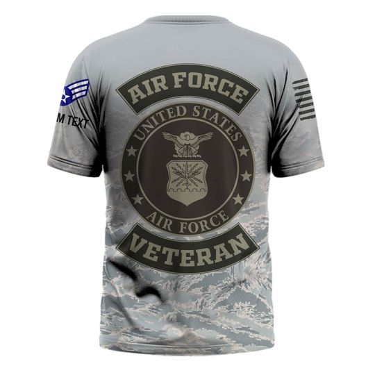 USAF Veteran Camouflage Fade Design 3D Shirts