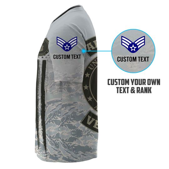 USAF Veteran Camouflage Fade Design 3D Shirts