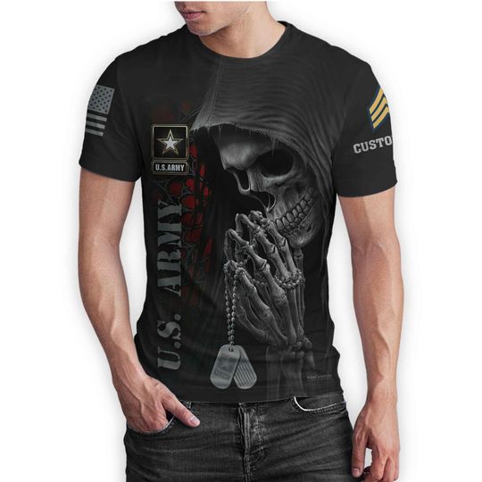 Customized US Veterans 3D T-Shirt