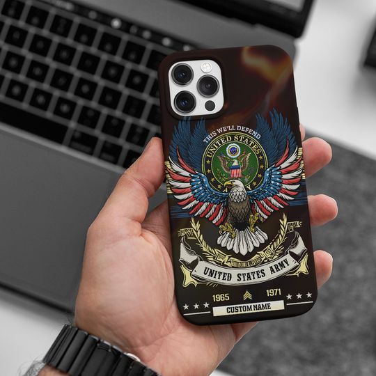 Customized USA Eagle Veteran Phone Case