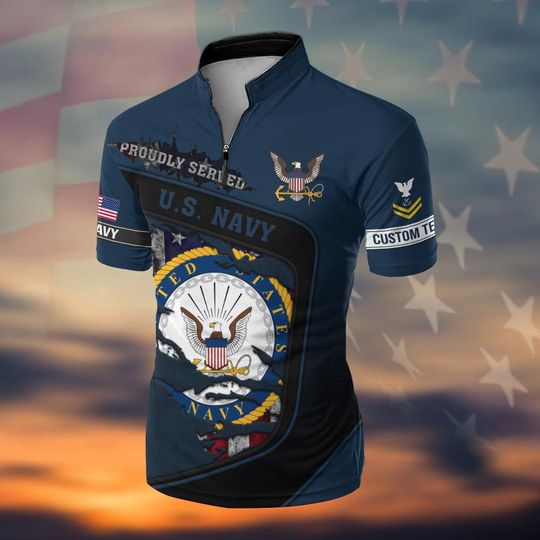 Customized US Navy Veteran Shirt