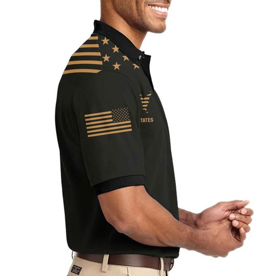 Customized U.S Veteran Polo Shirt