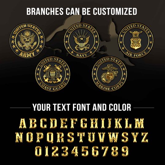 U.S Veteran Customized Polo Shirt