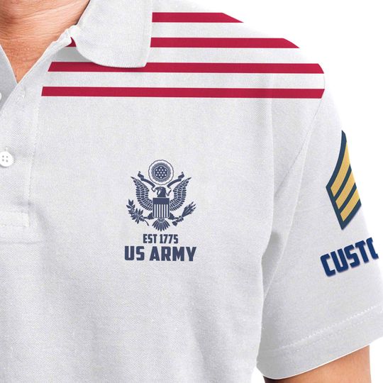 Customized U.S Veteran Honor The Fallen Polo Shirt