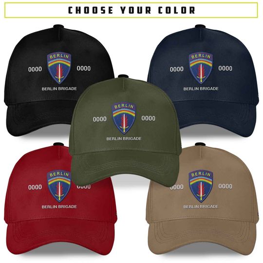 Customized Army Units Embroidered Classic Cap