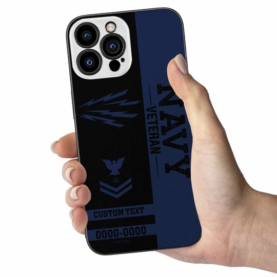 Customized US Navy Rating Veteran Proudly Served Phone Case