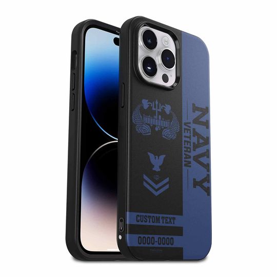 Customized US Navy Badges Veteran Proudly Served Phone Case