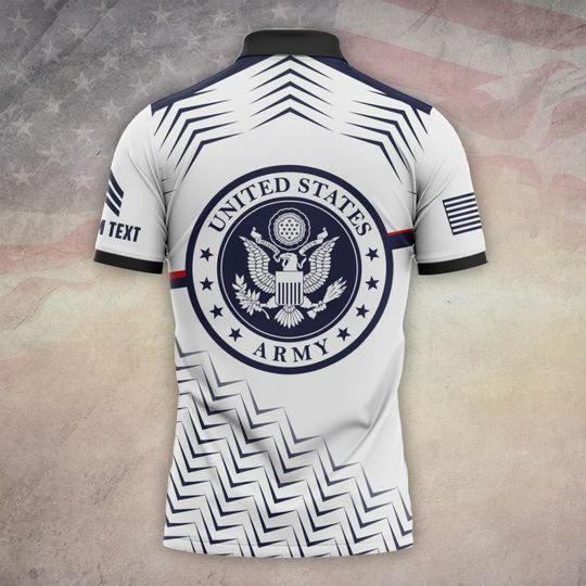 Customized U.S. Military Proudly Served Polo Shirt