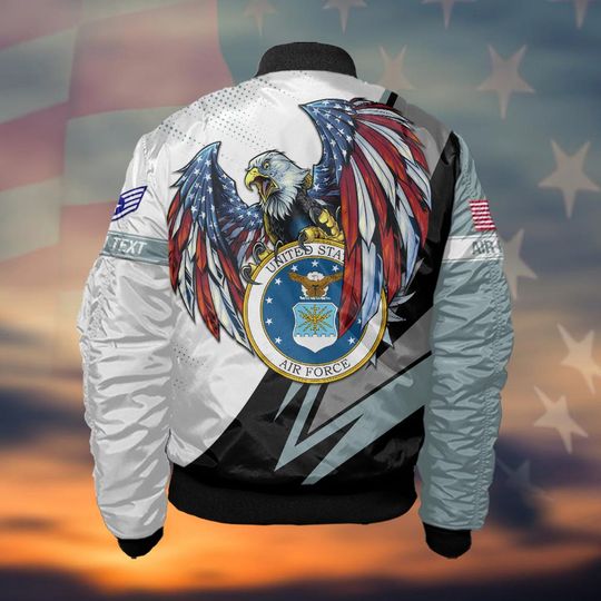 Customized US Air Force Veteran Bomber Jacket