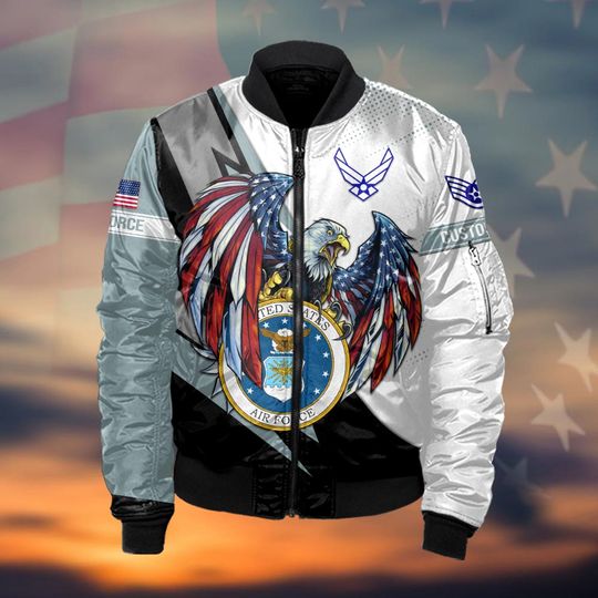 Customized US Air Force Veteran Bomber Jacket