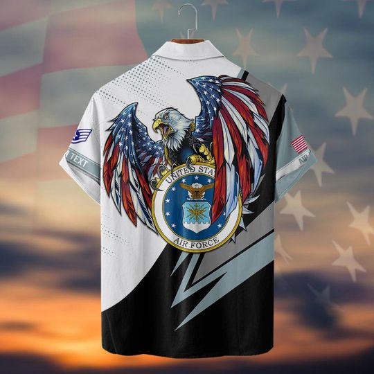 Customized US Air Force Veteran Shirts Hawaiian Shirt