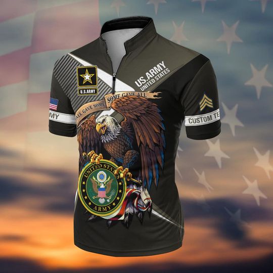 Customized US Army Veteran Bowling Jersey