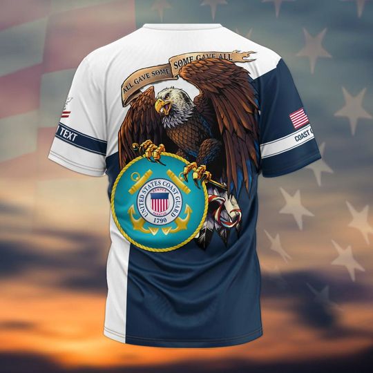 Customized US Coast Guard 3D shirt