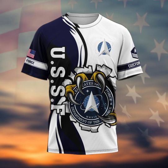 Customized US Space Force 3D shirt