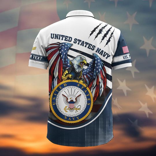 Customized US Navy Polo Shirt