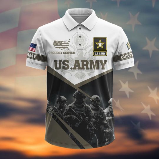 Customized US Army Polo Shirt