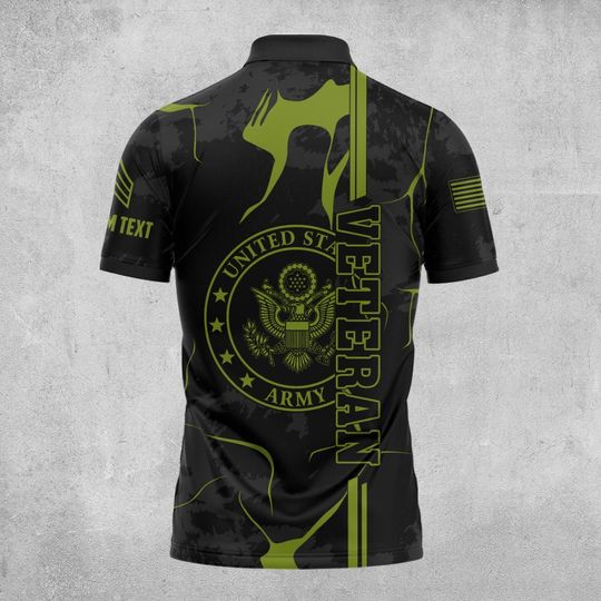 Customized U.S Veteran Polo Shirt