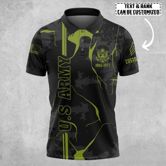 Customized U.S Veteran Polo Shirt