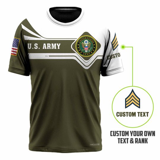 Customized US Army Veteran T-Shirt